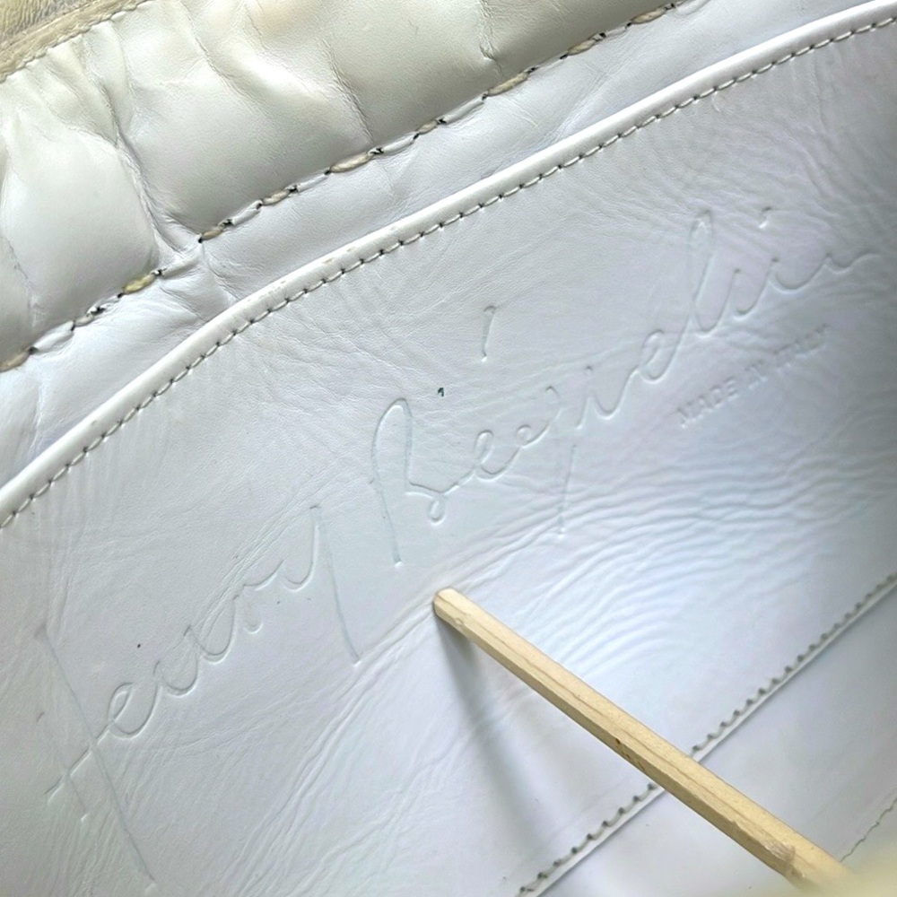 Henry Beguelin Italian Leather Crossbody / Color Chalk €440/$594 - Picture 11 of 17